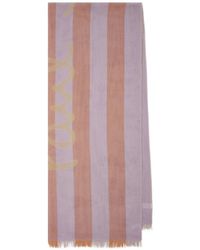 Paul Smith - Striped Logo-Print Scarf - Lyst