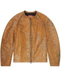 DIESEL - L-Nuri Leather Jacket - Lyst