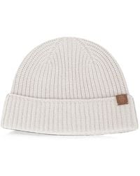 Eleventy - Ribbed-Knit Turn-Up Beanie Hat - Lyst