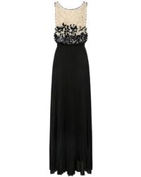 Elisabetta Franchi - Petal-Embellished Maxi Dress - Lyst