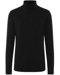 Thom Krom - T-Shirt À Col Roulé Et Coutures Contrastantes - Lyst
