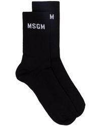MSGM Sokken Met Logo - Zwart
