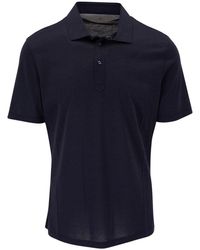 Brunello Cucinelli - Silk-blend Polo Shirt - Lyst