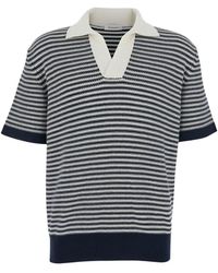 Kangra - Striped Polo Shirt - Lyst