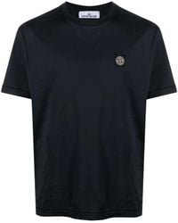 Stone Island - Logo Patch T-Shirt - Lyst