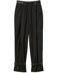 Twinset - Pinstripe Cuff-Strap Trousers - Lyst