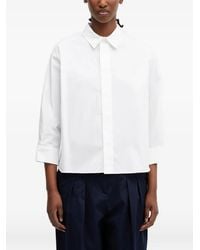 KENZO - Button-Cuff Cropped Shirt - Lyst