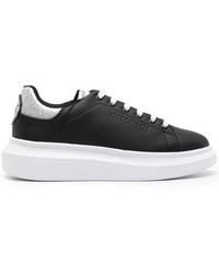 Just Cavalli - Glitter Lace-Up Sneakers - Lyst