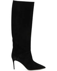 Casadei - Bottes Rena En Daim À Bout Pointu - Lyst