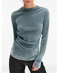 Bimba Y Lola - Light- Fitted Velvet T-Shirt - Lyst