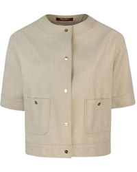 Max Mara - Agile Cropped Button-up Jacket - Lyst