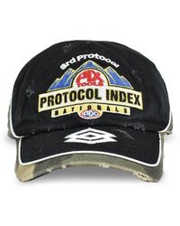 Protocol Index - Casquette À Effet Usé Et Empiècements Camouflage - Lyst