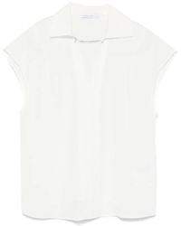 Patrizia Pepe - Cufflink-Detail Blouse - Lyst