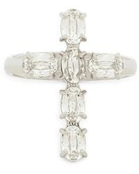 Dolce & Gabbana - Dna Crystal Cross Ring - Lyst
