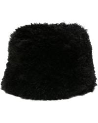 Simonetta Ravizza - Shearling Bucket Hat - Lyst