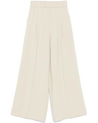 Patrizia Pepe - Pleated Wide-Leg Trousers - Lyst