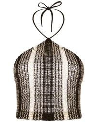 Missoni - Striped-Pattern Halterneck Top - Lyst