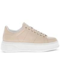 Woolrich - Low-Top Leather Sneakers - Lyst