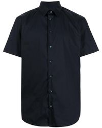 Giorgio Armani - Short-sleeve Cotton-blend Shirt - Lyst