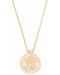 Maje - Zodiac Medal Pendant Necklace - Lyst