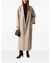 ViCOLO - Belted Shawl-Collar Coat - Lyst