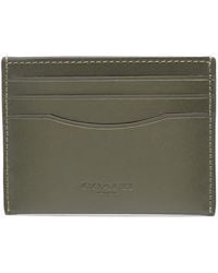 COACH - Log-debossed Leather Card Holder - Lyst