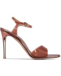 Gianvito Rossi - Square-Toe Heeled Sandals - Lyst