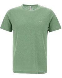 Sun 68 - Linen-Blend T-Shirt - Lyst