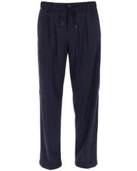Herno - Drawstring Pleated Trousers - Lyst