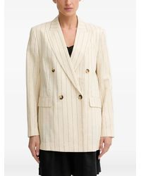 Rag & Bone - Pinstripe Double-Breasted Blazer - Lyst