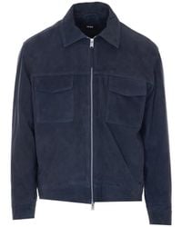 Arma - Kale Suede Zip Jacket - Lyst
