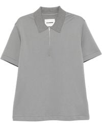 Jil Sander - Half-Zip Polo Shirt - Lyst