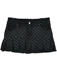 MISBHV - Monogram Pleated Skirt - Lyst