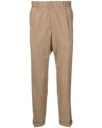 Briglia 1949 - Pressed-crease Button-fastening Tapered Trousers - Lyst