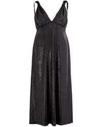 Lardini - Metallic-Effect Midi Dress - Lyst