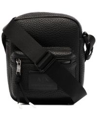 Armani Exchange Logo Print Tech Belt Bag in Black for Men | Lyst