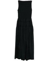 Doen - Shirred Sleeveless Midi Dress - Lyst