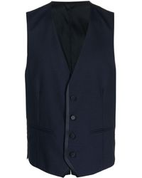 Tonello - Satin-trim Tailored Waistcoat - Lyst