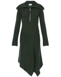 Ganni - Wool Turtleneck Dress - Lyst