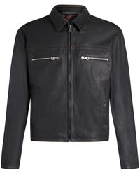 Etro - ジップアップ レザージャケット - Lyst