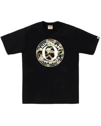 A Bathing Ape - Camiseta Glitch Woodland Camo Busy Works - Lyst