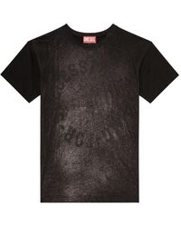 DIESEL - T-Norm-Aa2 Foil-Print T-Shirt - Lyst