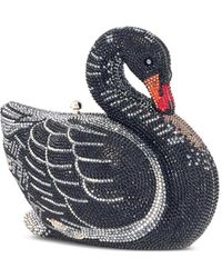 Judith Leiber - Odile Crystal-Embellished Swan Clutch Bag - Lyst