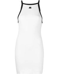 Courreges - Ribbed Mini Dress - Lyst