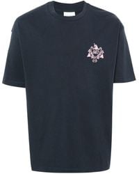 Drole de Monsieur - Blason-print Cotton T-shirt - Lyst