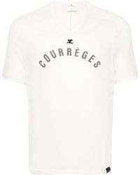 Courreges - T-shirt Baseball con stampa - Lyst
