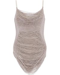 The Attico - Draped Mini Dress - Lyst