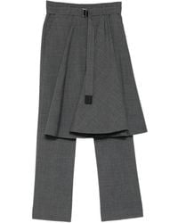 Sacai - Layered Belted Trousers - Lyst