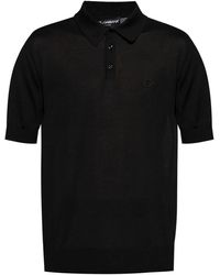 Dolce & Gabbana - Embroidered-Logo Polo Shirt - Lyst
