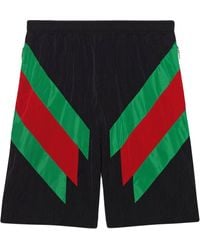 Cortos Intarsia Web Negro De Detalle Deporte Pantalones Con ZTkiOXPu